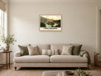 Ellen's Isle, Loch Katrine, 1890s Heritage Print at A2, in a natural wood frame, in a sitting room