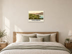 From Tarbet, Loch Lomond, 1890s Heritage Print at A2, as a poster, above a bed