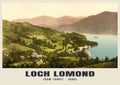 From Tarbet, Loch Lomond, 1890s hand-coloured photochrom heritage print
