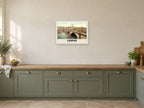 London Bridge Poster at A2, in a white frame, in a kitchen
