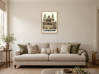 St Paul's Cathedral, London Poster at A2, in a natural wood frame, in a sitting room