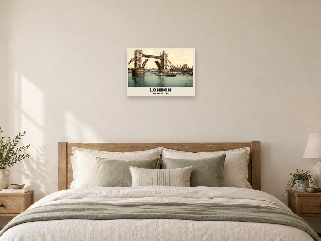 Tower Bridge, London Poster at A2, as a poster, above a bed