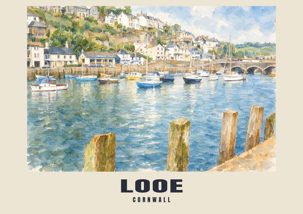 Looe — English Watercolour Art Print