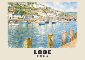 Looe — English Watercolour Art Print