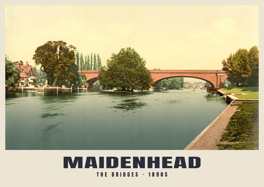 Maidenhead poster, The Bridges · 1890s