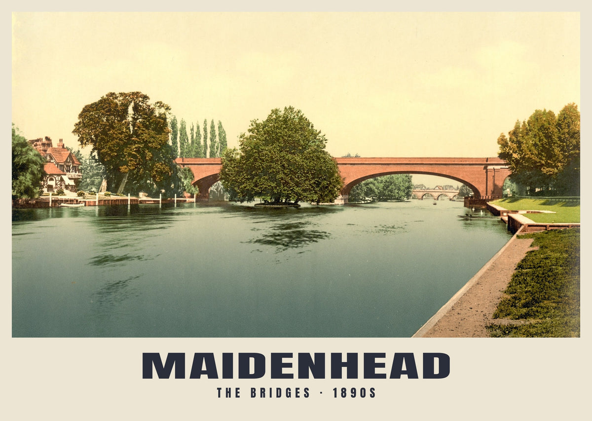 Maidenhead poster, The Bridges · 1890s