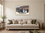 Castlefield, Manchester Poster at A1, in a natural wood frame, in a sitting room