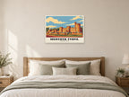 Cyfarthfa Castle, Merthyr Tydfil Poster at A1, as a poster, above a bed