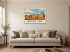 Cyfarthfa Castle, Merthyr Tydfil Poster at A1, in a natural wood frame, in a sitting room