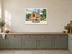St James’ Church, Milnrow Poster at A1, in a white frame, in a kitchen
