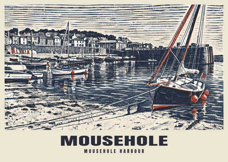 Mousehole Harbour Poster