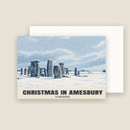 Stonehenge, Amesbury Christmas card with its envelope