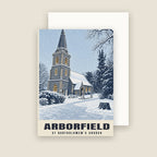 St Bartholomew's Church, Arborfield Christmas card with its envelope