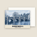 Bakewell Bridge Christmas card with its envelope