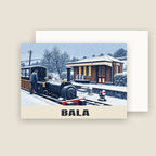 Bala Lake Railway Christmas card with its envelope
