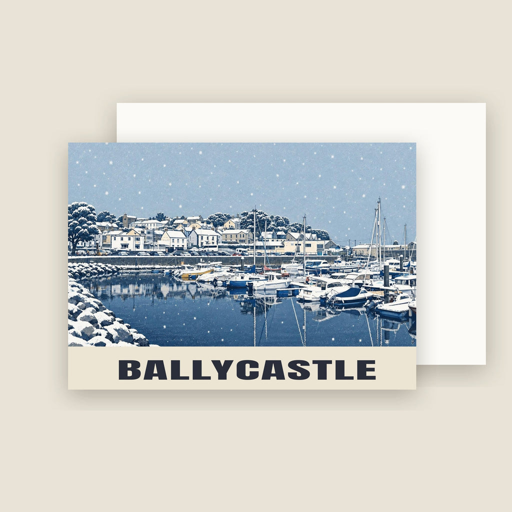 Ballycastle Christmas card with its envelope