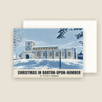 St Peter's Church, Barton-upon-Humber Christmas card with its envelope