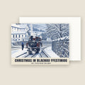 The Ffestiniog Railway, Blaenau Ffestiniog Christmas card with its envelope