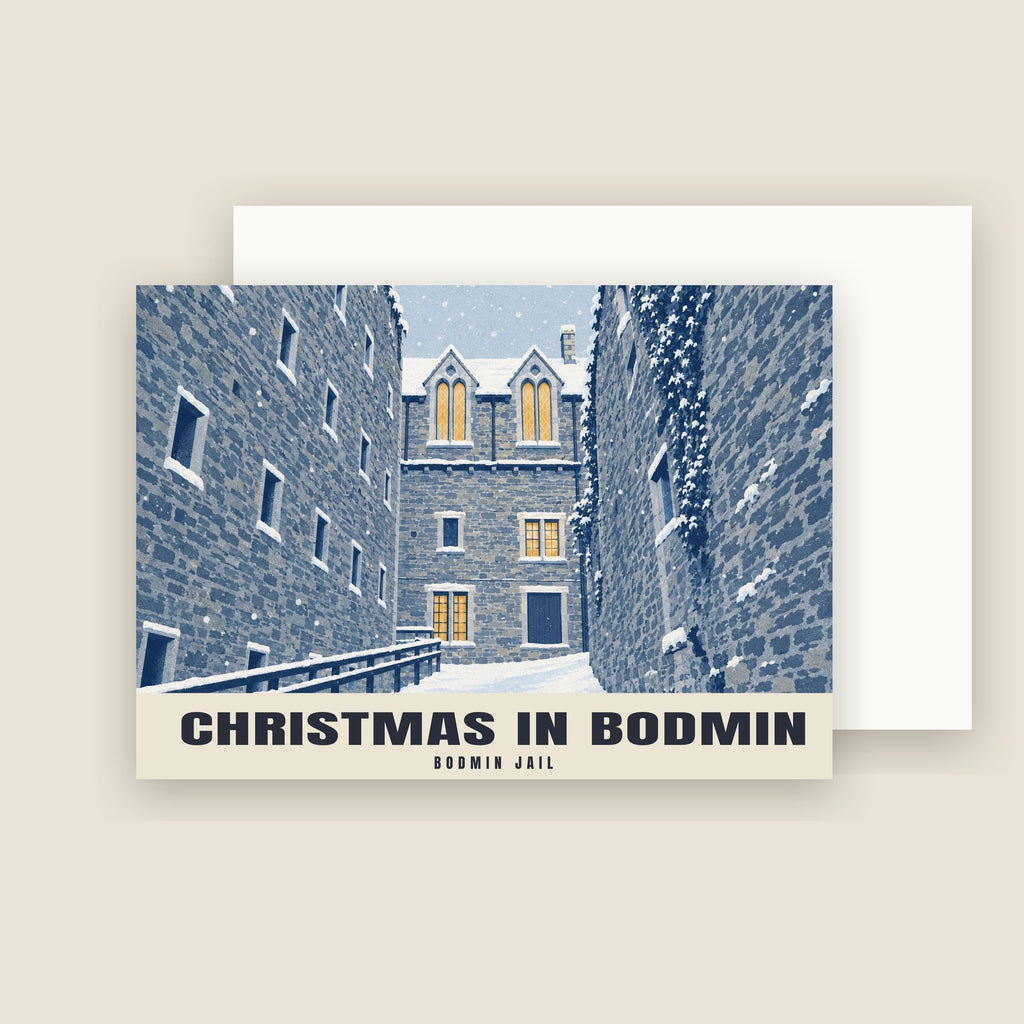 Bodmin Jail Christmas card with its envelope
