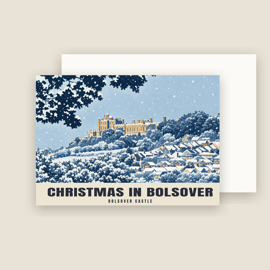 Bolsover Castle Christmas card with its envelope