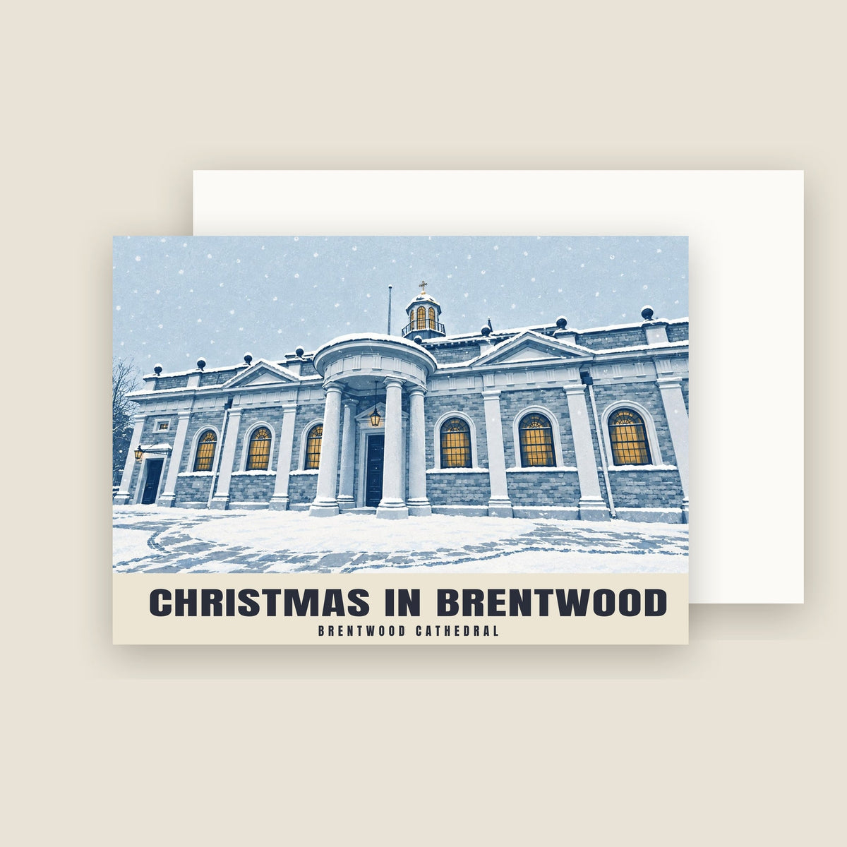 Brentwood Cathedral Christmas card with its envelope