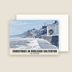 The Seafront, Budleigh Salterton Christmas Cards (Pack of 10)