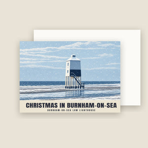 Burnham-on-Sea Low Lighthouse Christmas Cards (Pack of 10)