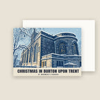 St Modwen's Church, Burton upon Trent Christmas card with its envelope