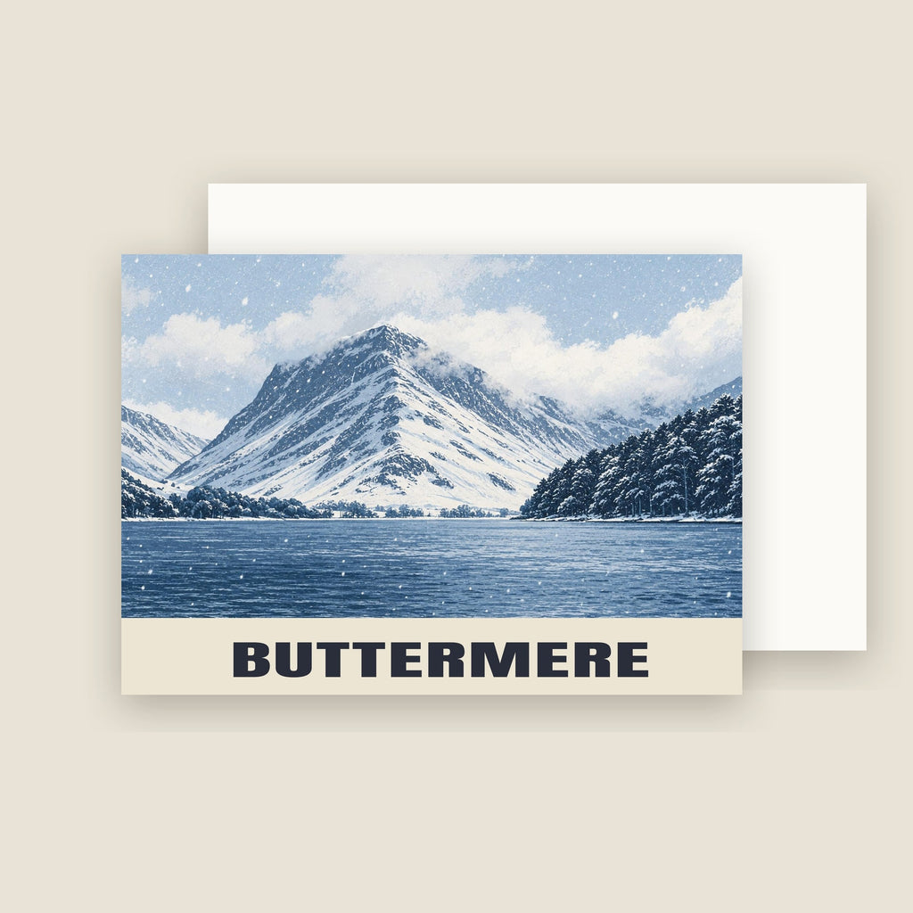 Buttermere Christmas card with its envelope