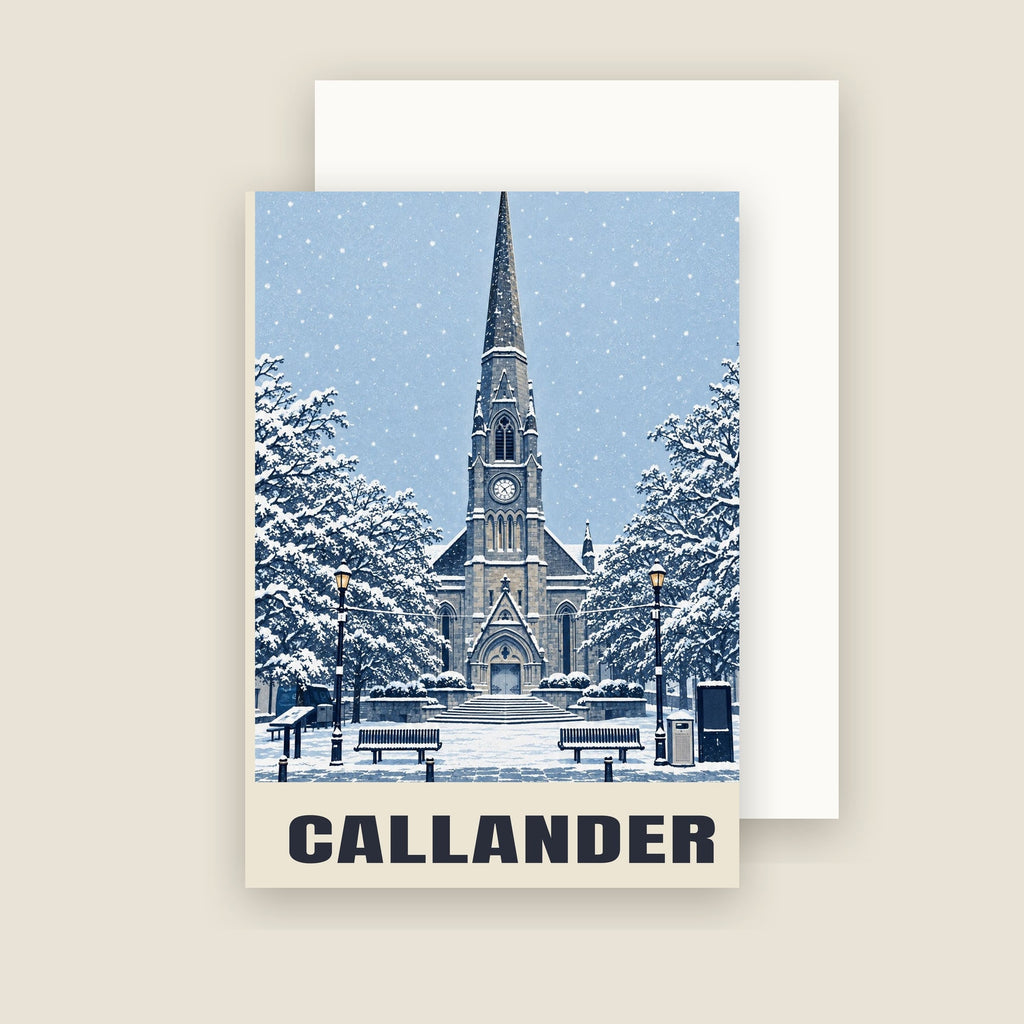 Callander Christmas card with its envelope