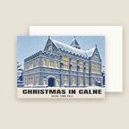 Calne Town Hall Christmas card with its envelope