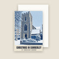 St Tarcisius Church, Camberley Christmas card with its envelope