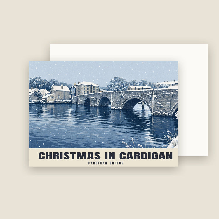 Cardigan Bridge Christmas Cards (Pack of 10)