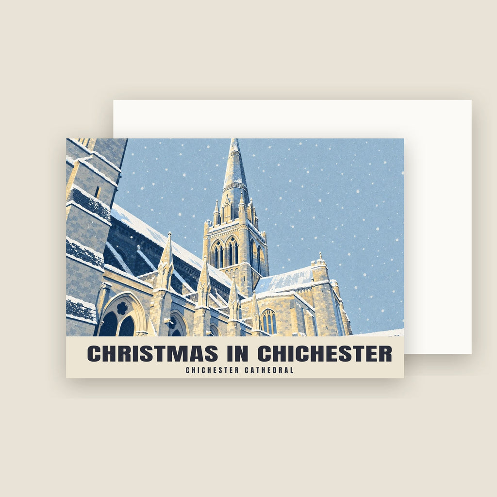 Chichester Cathedral Christmas card with its envelope