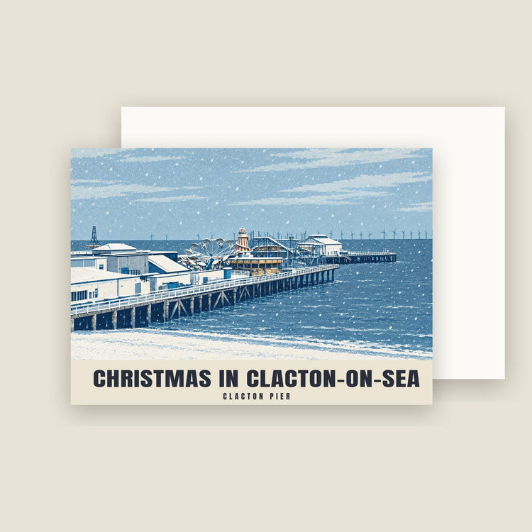 Clacton Pier, Clacton-on-Sea Christmas Cards (Pack of 10)