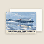 Cleethorpes Pier Christmas card with its envelope