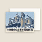 Crowland Abbey Christmas card with its envelope