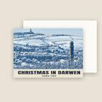 Darwen Tower Christmas card with its envelope