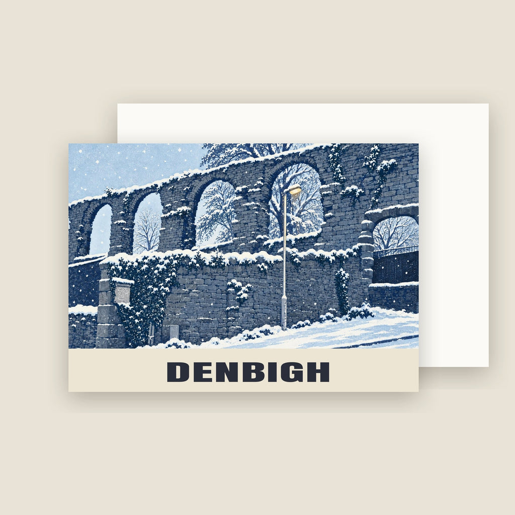 Leicester's Church, Denbigh Christmas card with its envelope