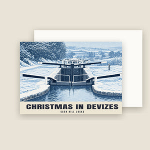 Caen Hill Locks, Devizes Christmas Cards (Pack of 10)