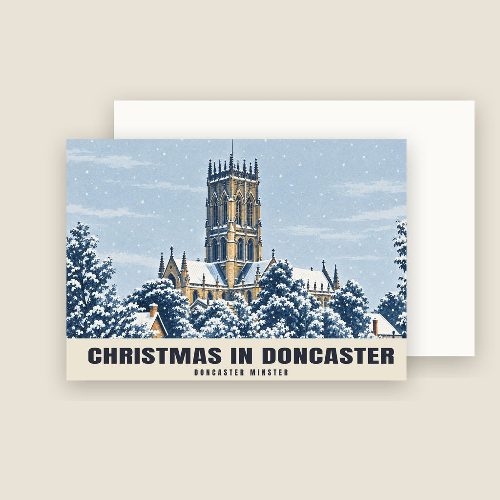 Doncaster Minster Christmas card with its envelope