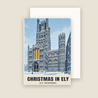 Ely Cathedral Christmas card with its envelope