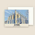 Eton College Chapel Christmas card with its envelope