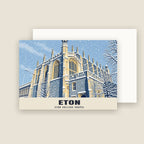Eton College Chapel Christmas card with its envelope
