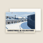 Landguard Fort, Felixstowe Christmas card with its envelope