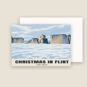 Flint Castle Christmas Cards (Pack of 10)