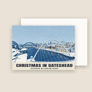 Gateshead Millennium Bridge Christmas Cards (Pack of 10)
