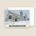 Gloucester Cathedral Christmas card with its envelope