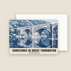 Rothern Bridge, Great Torrington Christmas card with its envelope