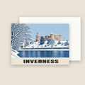 Inverness Castle Christmas card with its envelope